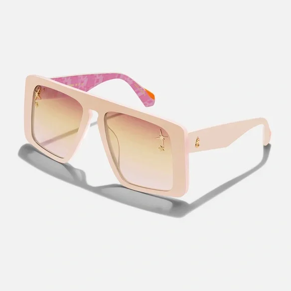 CAMILLA “Fully Booked” Ballet Pink oversized full face acetate boho sunglasses - Picture 4 of 7